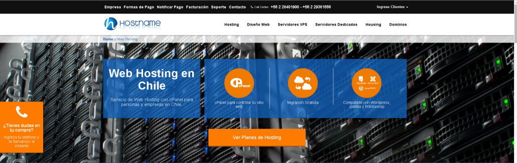 Hostname.cl empresa de hosting